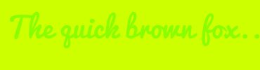 Image with Font Color 8AFD00 and Background Color CEFF00